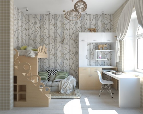 Дизайн детской комнаты 15 кв.м